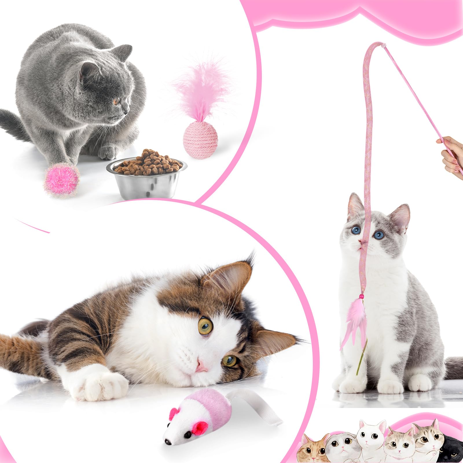 Foilswirl catnip pillow offers calming, engaging downtime for cats