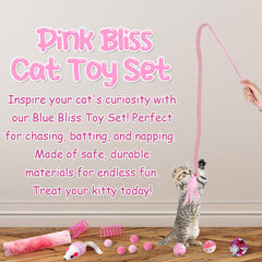 Foilswirl feather teaser wand sparks interactive play and chasing behavior