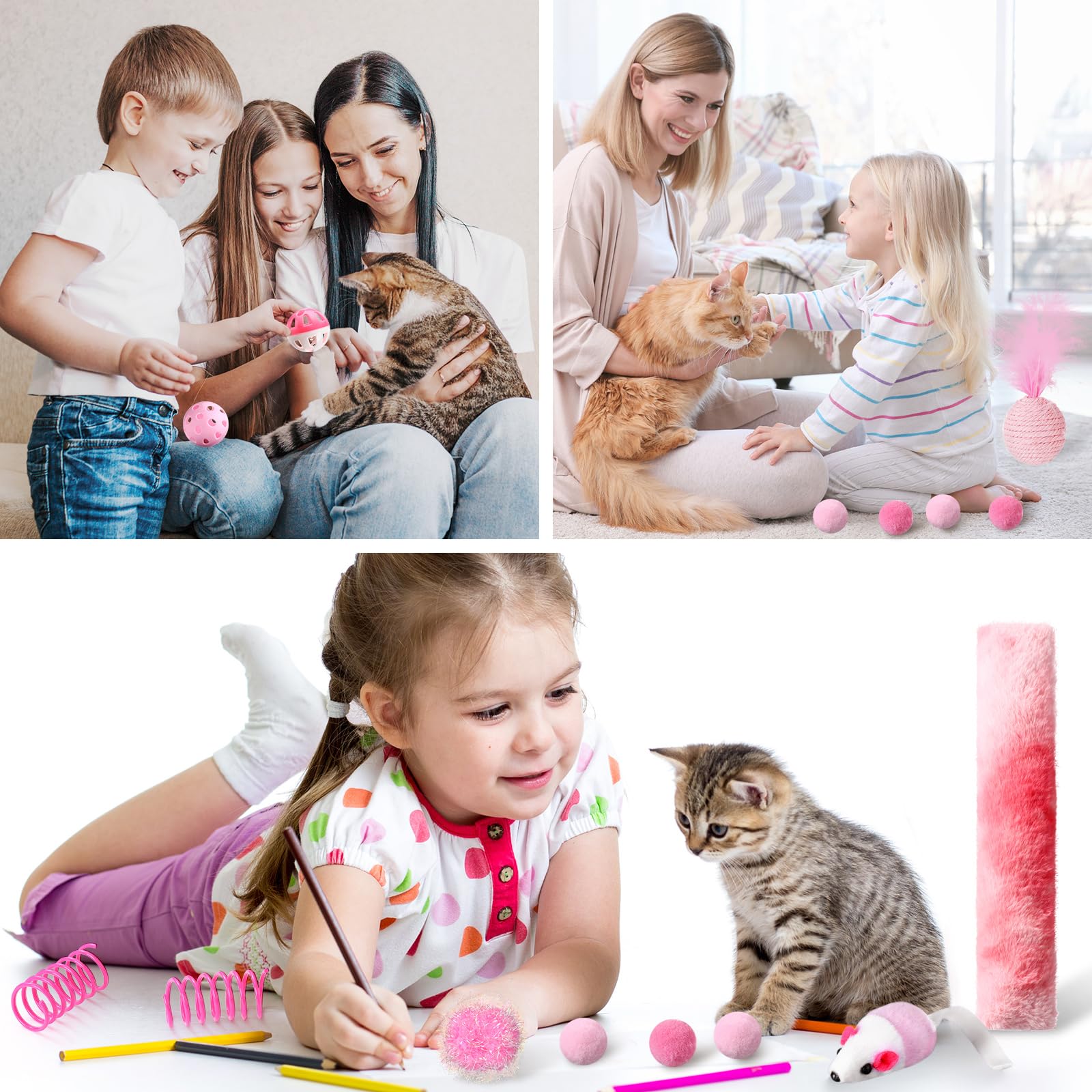 Foilswirl mouse toy set delivers varied textures for pouncing and play