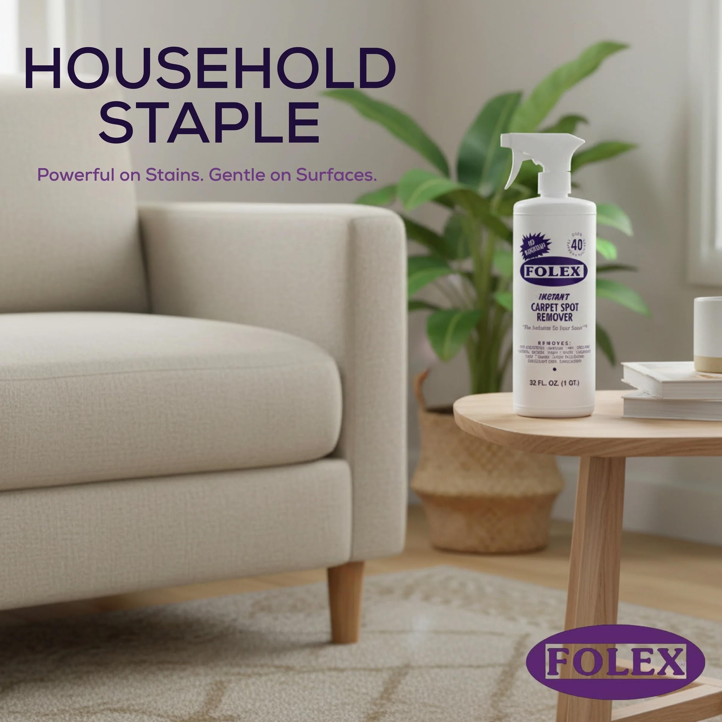 32 oz FOLEX bottle packaging for home cleaning tasks