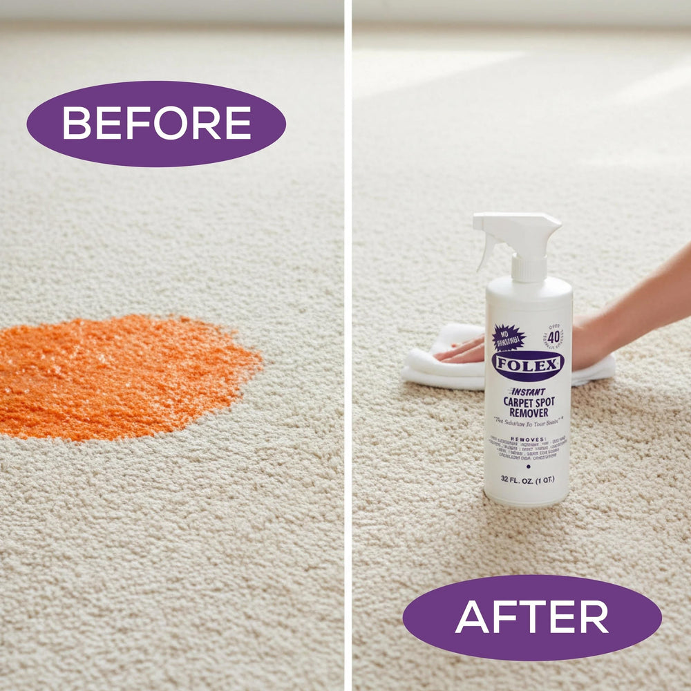 Odor-free finish after FOLEX treatment on carpet surface