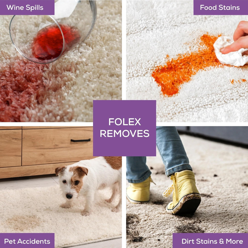 FOLEX Instant Stain Spot removes stains from upholstery safely and effectively on colorfast fabrics