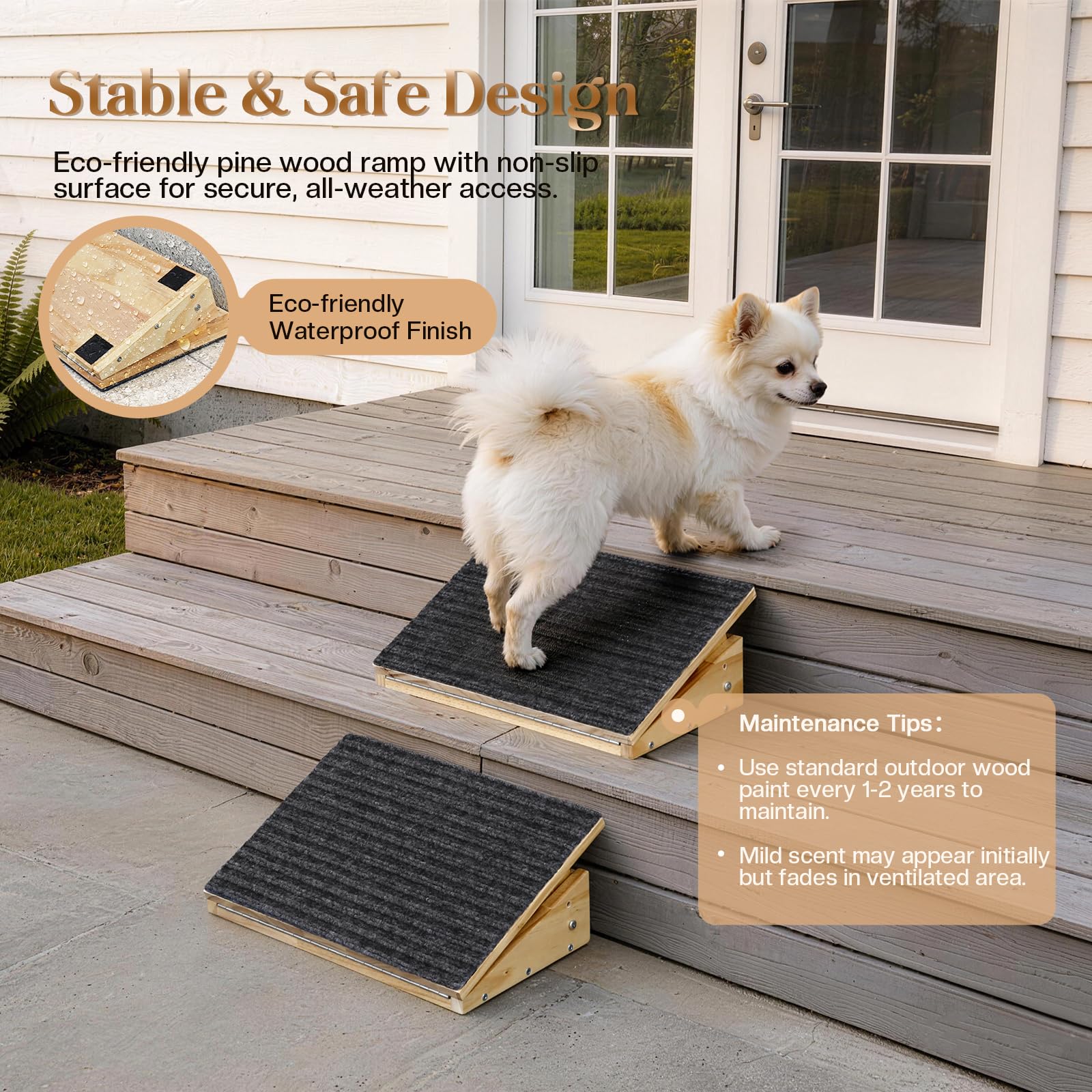 FolifrPets indoor outdoor use highlights weather resistant design for pet access