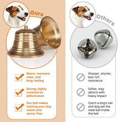 FOLKSMATE adjustable-length doorbell helps fit homes with different dog sizes.