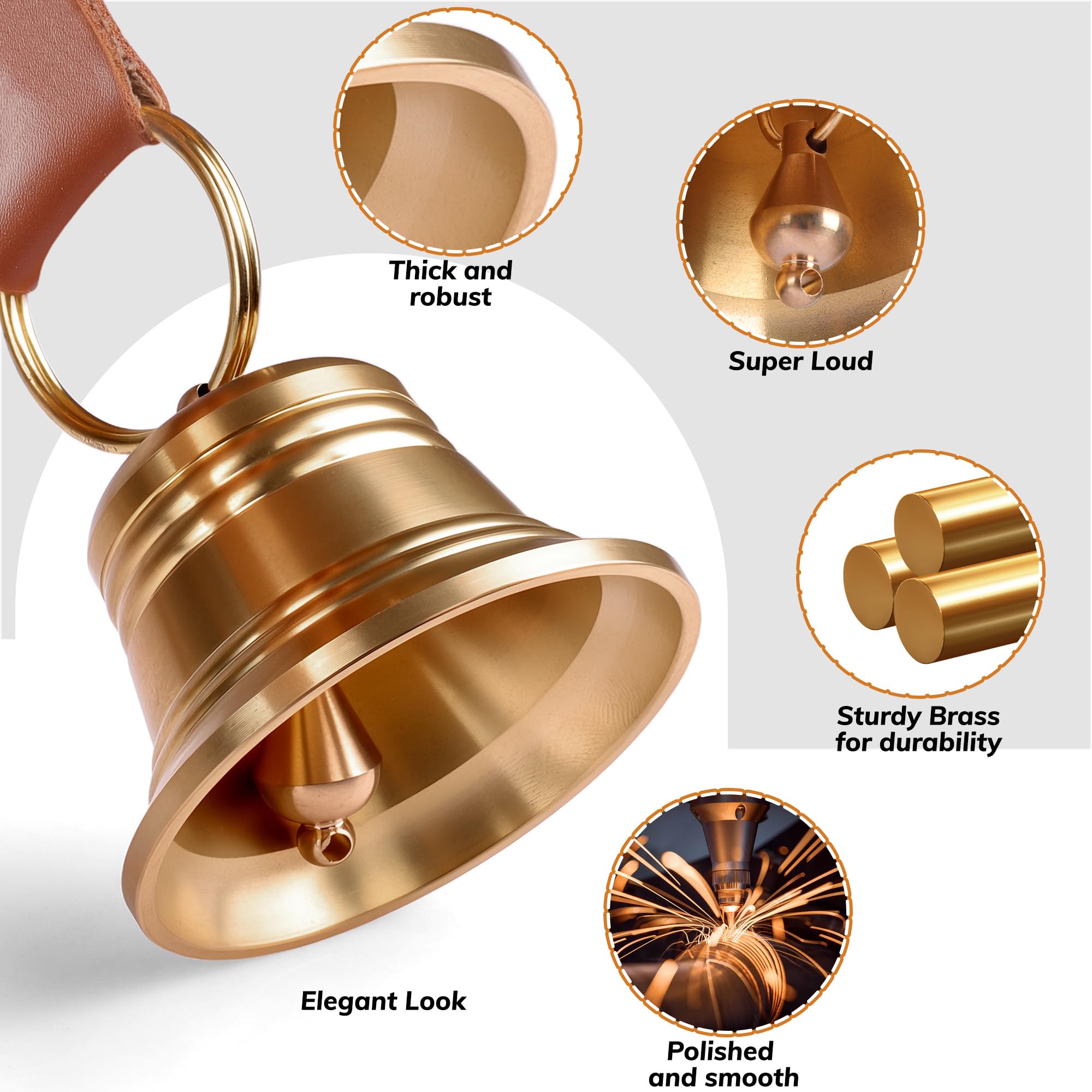 Door knob snap attachment for quick, versatile setup.