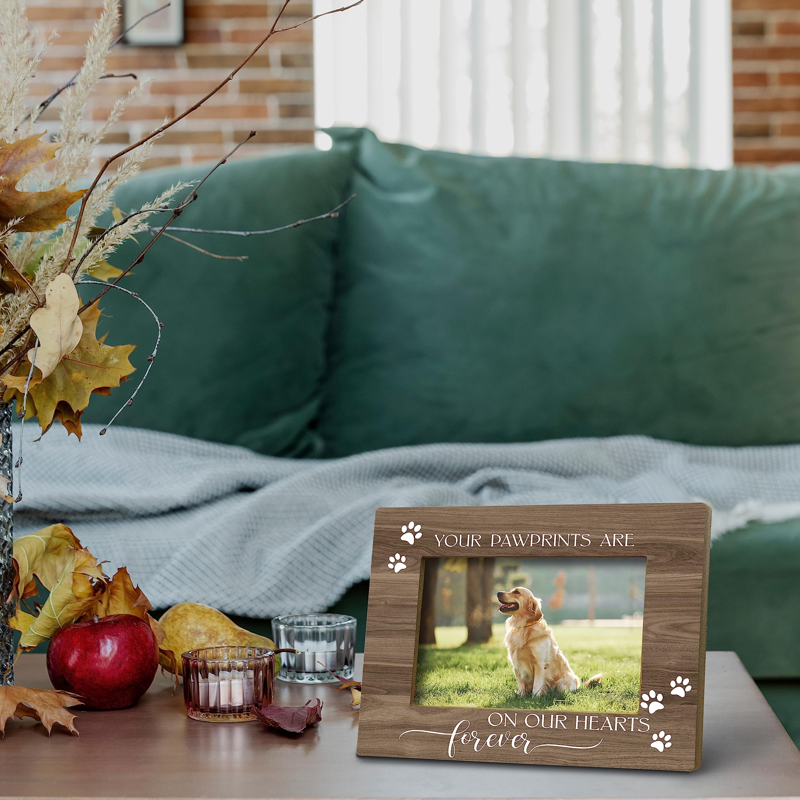 FONDCANYON 5x7 photo frame for pet loss keepsakes.