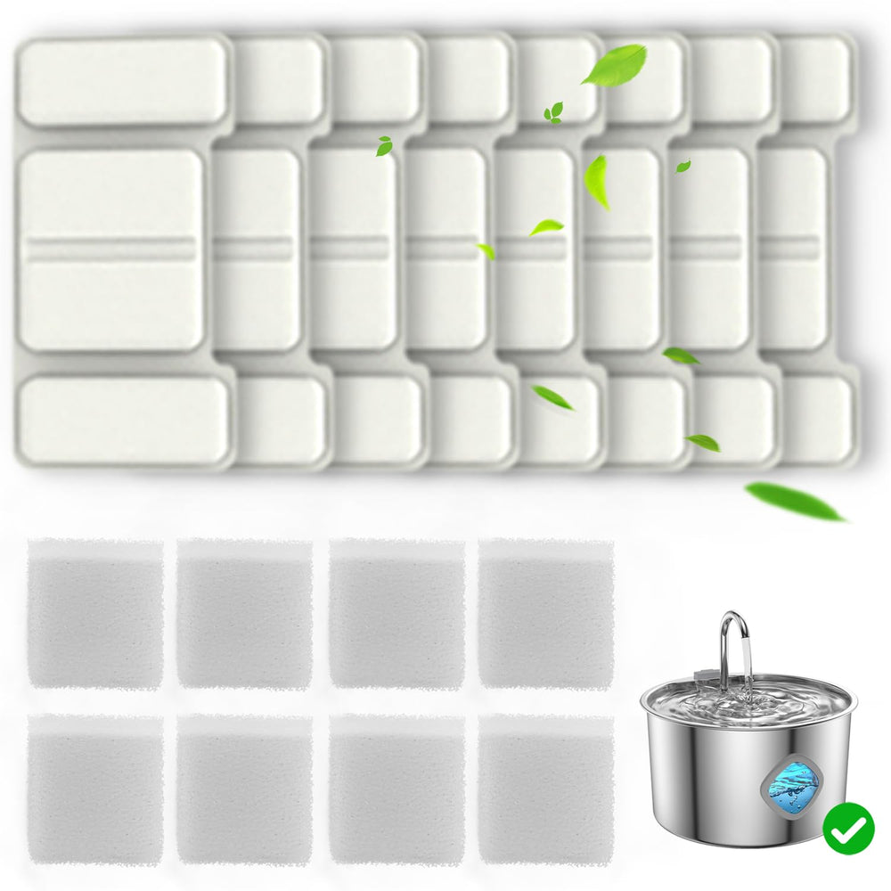 FOOPOMARY filters 8-pack close-up for cleaner, better-tasting pet water.