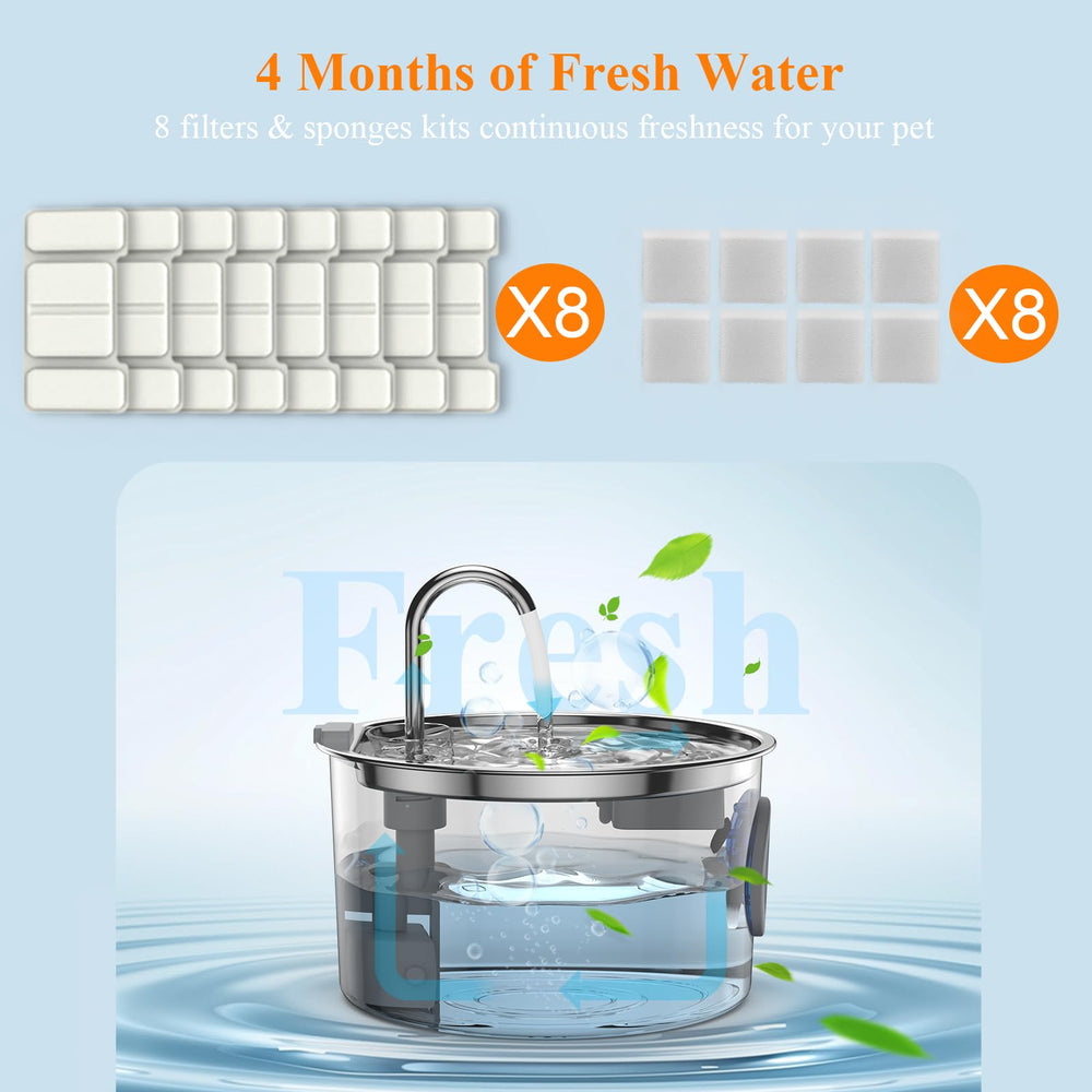 FOOPOMARY pet drinking water promotes regular hydration.