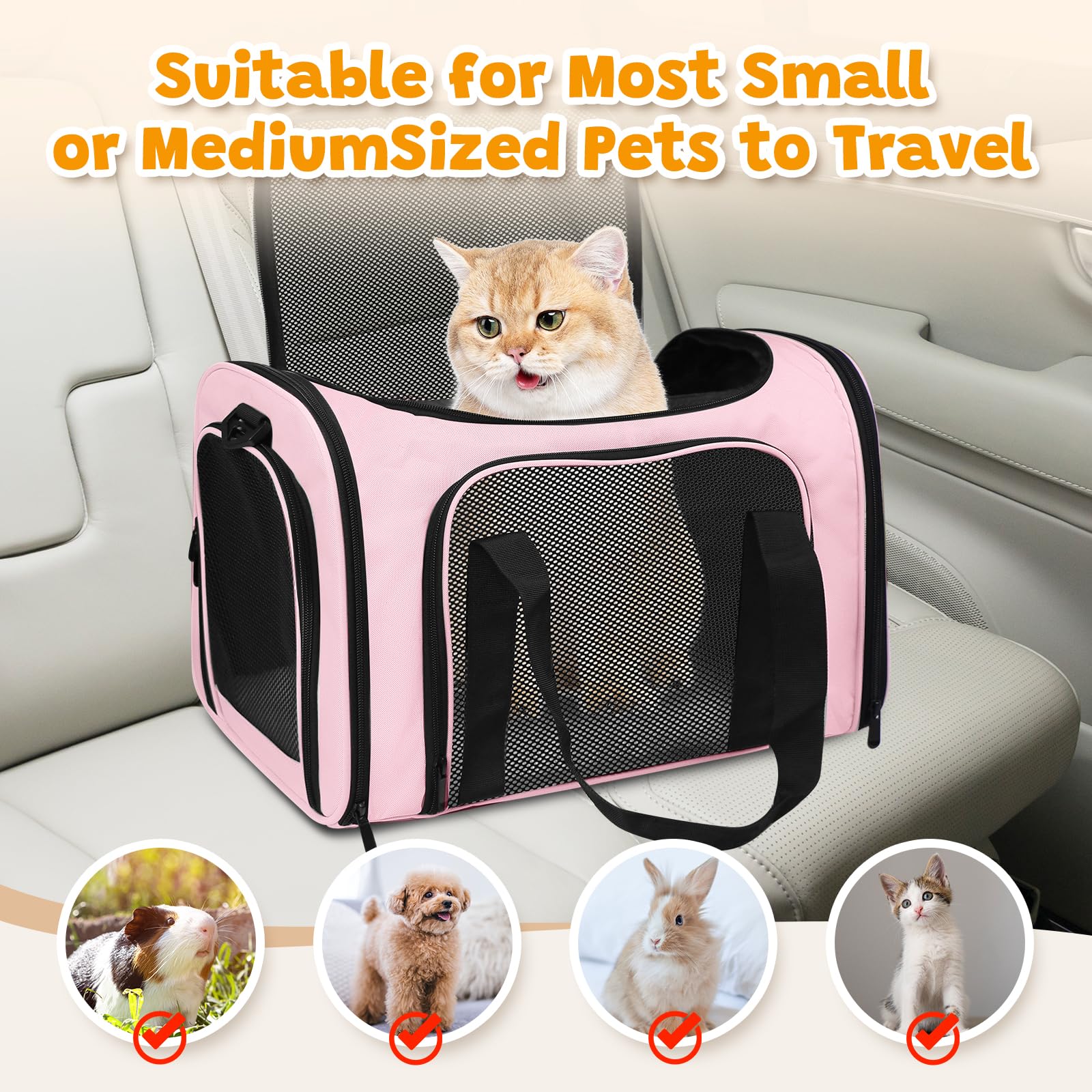 FOORLON Cat Carrier Soft made of durable waterproof polyester