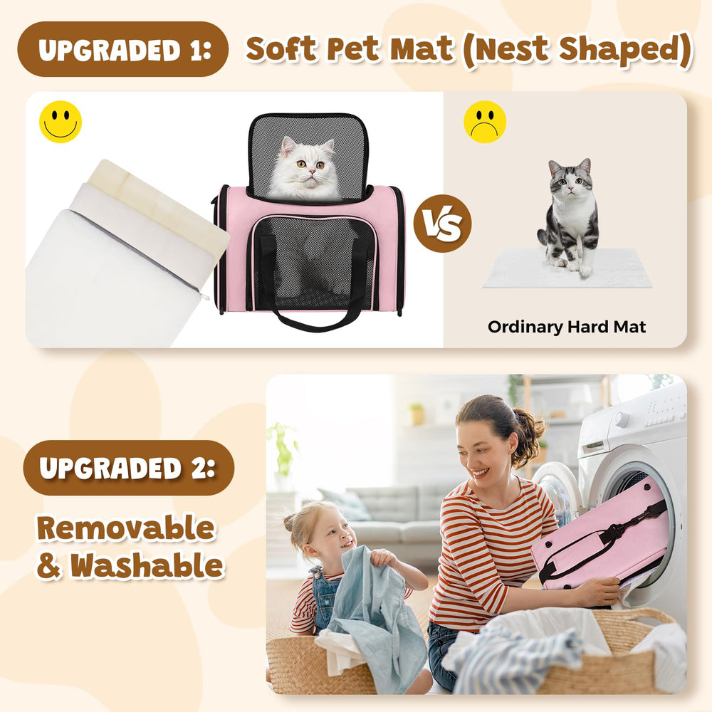 FOORLON Cat Carrier Soft folds flat for compact storage
