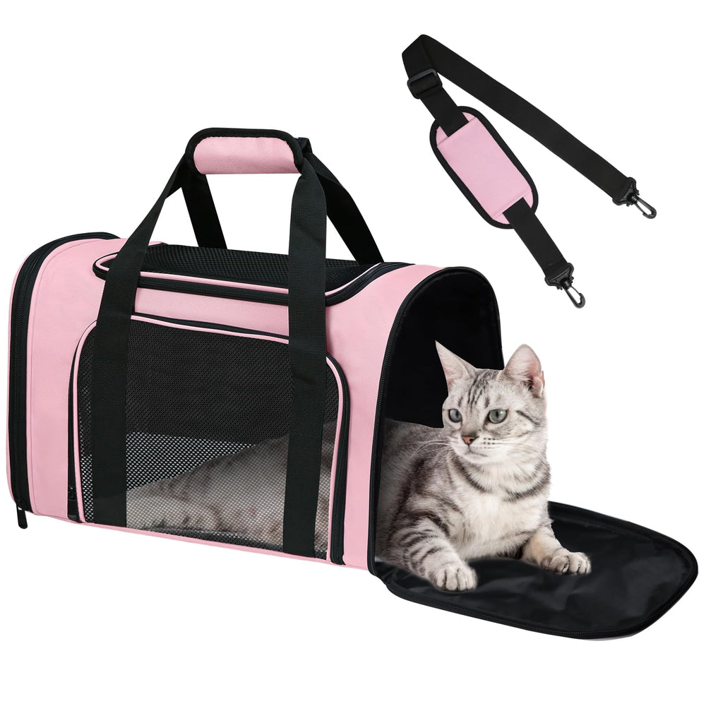 FOORLON Cat Carrier Soft under-seat fit for easy airline travel