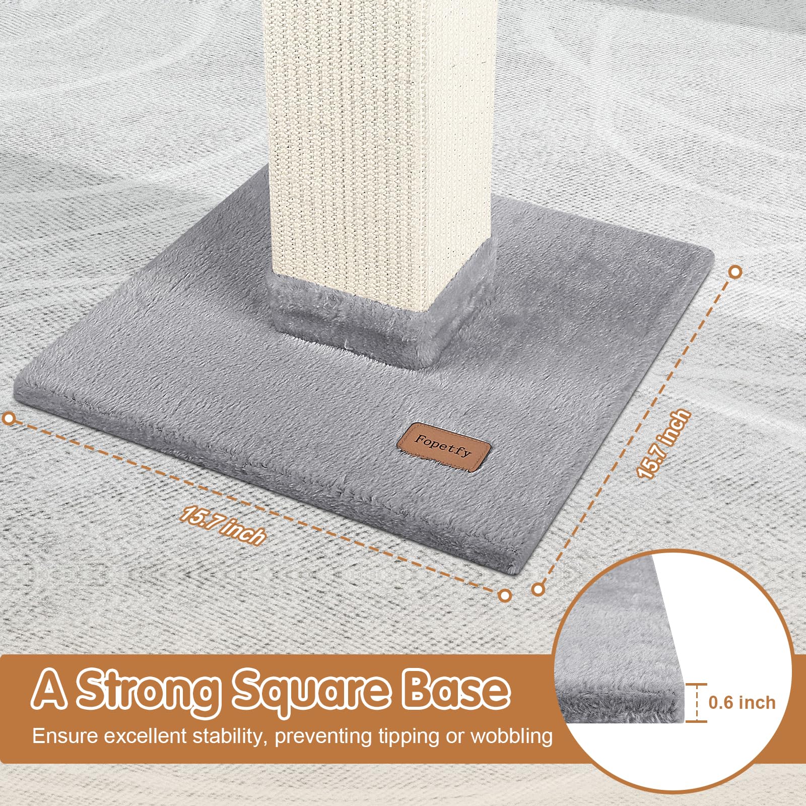 Fopetfy reinforced middle structure supports active multi-cat households.