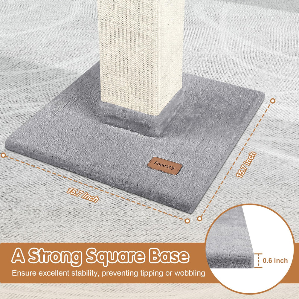 Fopetfy reinforced middle structure supports active multi-cat households.