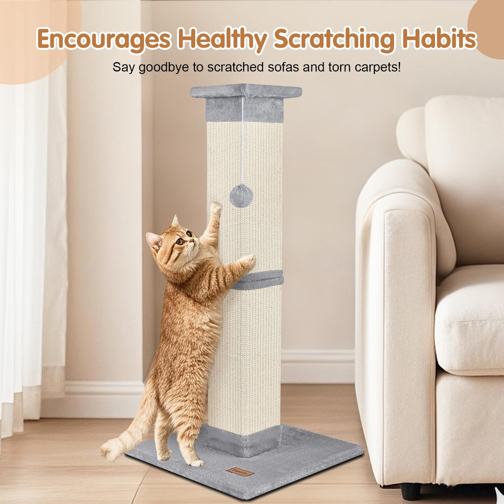 Fopetfy sisal-wrapped texture satisfies scratching instincts while protecting furniture.