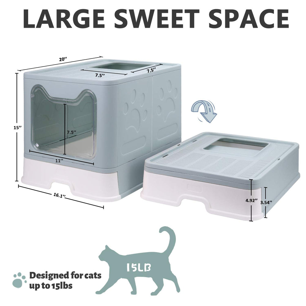 Fophop enclosed potty offers private space and odor containment.