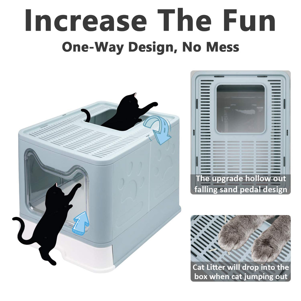 Fophop front-entry top-exit design supports natural paw movement.
