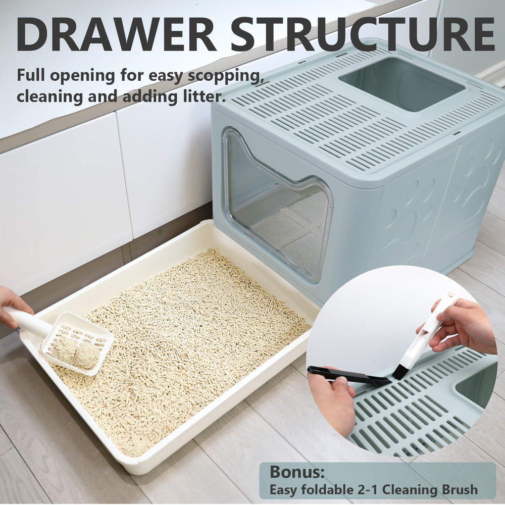 Fophop included litter scoop aids quick filling and scooping.