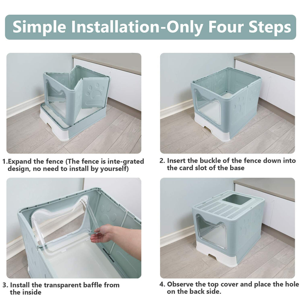 Fophop PS and PP materials provide durable, pet-safe construction.