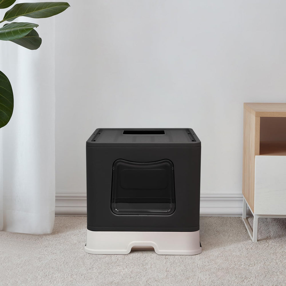 fophop XL Foldable Cat Litter Box large interior supports comfortable turns