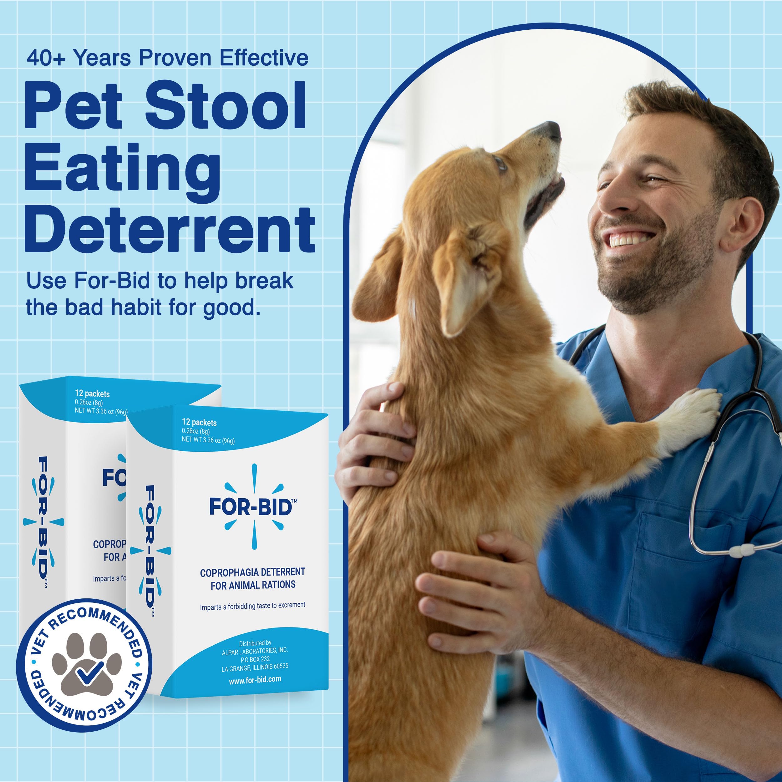 For-Bid powder-dispensing-dog-bowl, ready to sprinkle on meals.