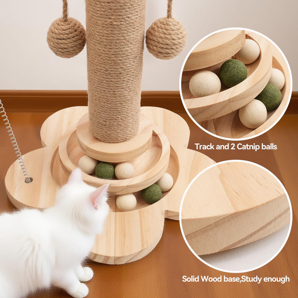 FOR-HI dual cat ball tracks offering interactive rolling play.