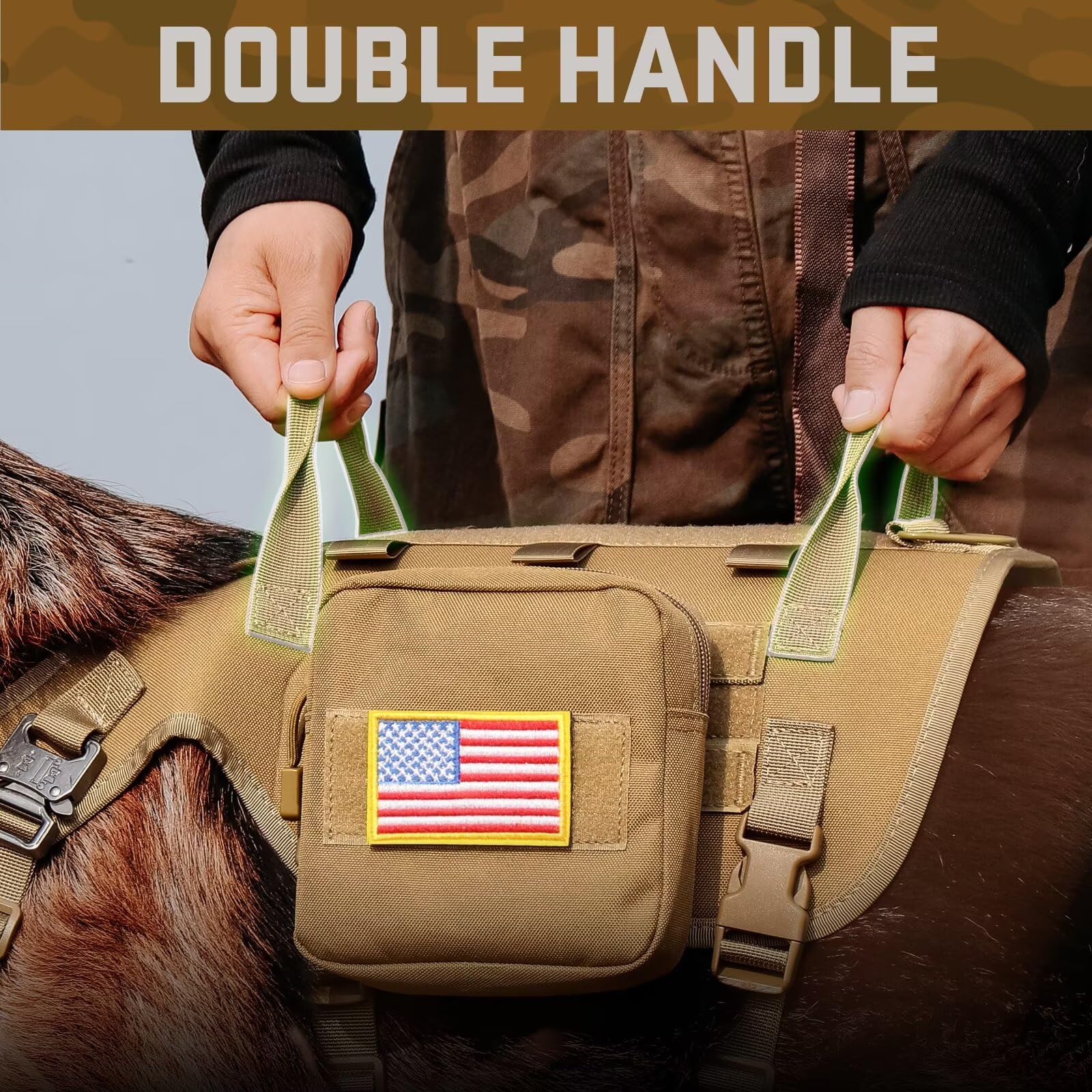 Forestpaw collar with foldable handle and quick-release buckle detail.