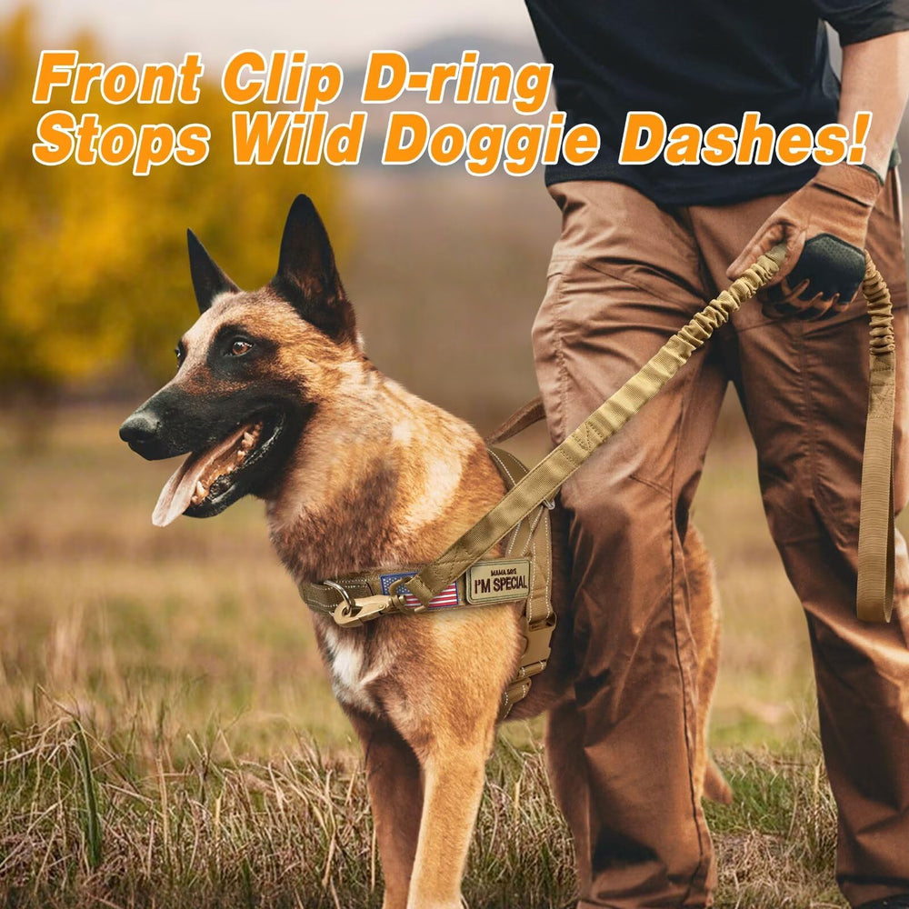 Forestpaw no-pull harness with large handle, side view showing fit and grip.