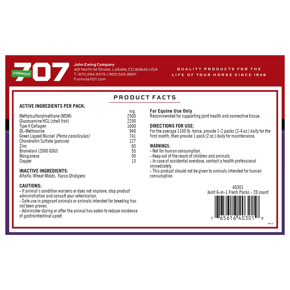 Formula 707 Colorado manufacturing badge indicating trusted quality since 1946.