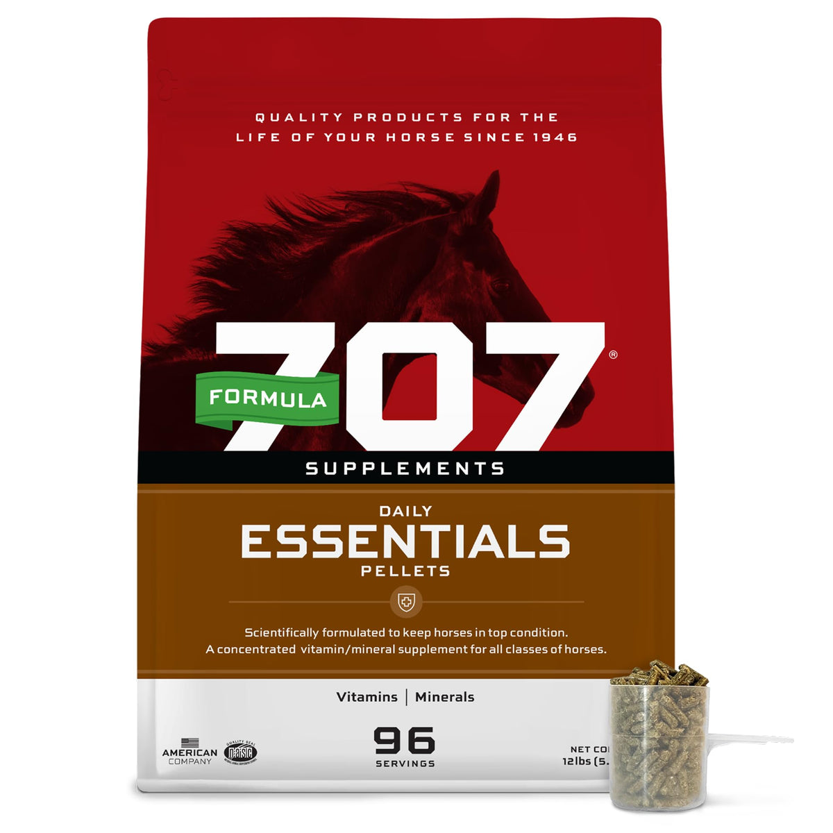 Formula 707 daily essentials ration balancer bag ready for feeding supports overall health