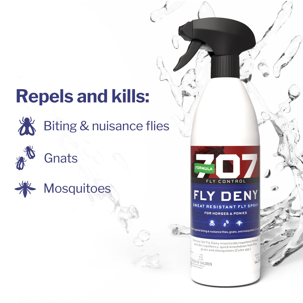 Formula 707 Fly Deny Spray paired with MultiFly for broader control