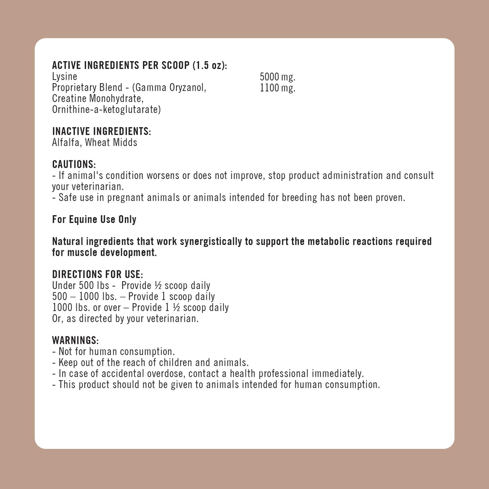 Formula 707 MuscleMx stable scene with supplement glow encourages routine use