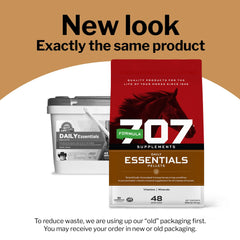 Formula 707 ration balance pellets closeup highlights easy-to-feed design and waste-free feeding.