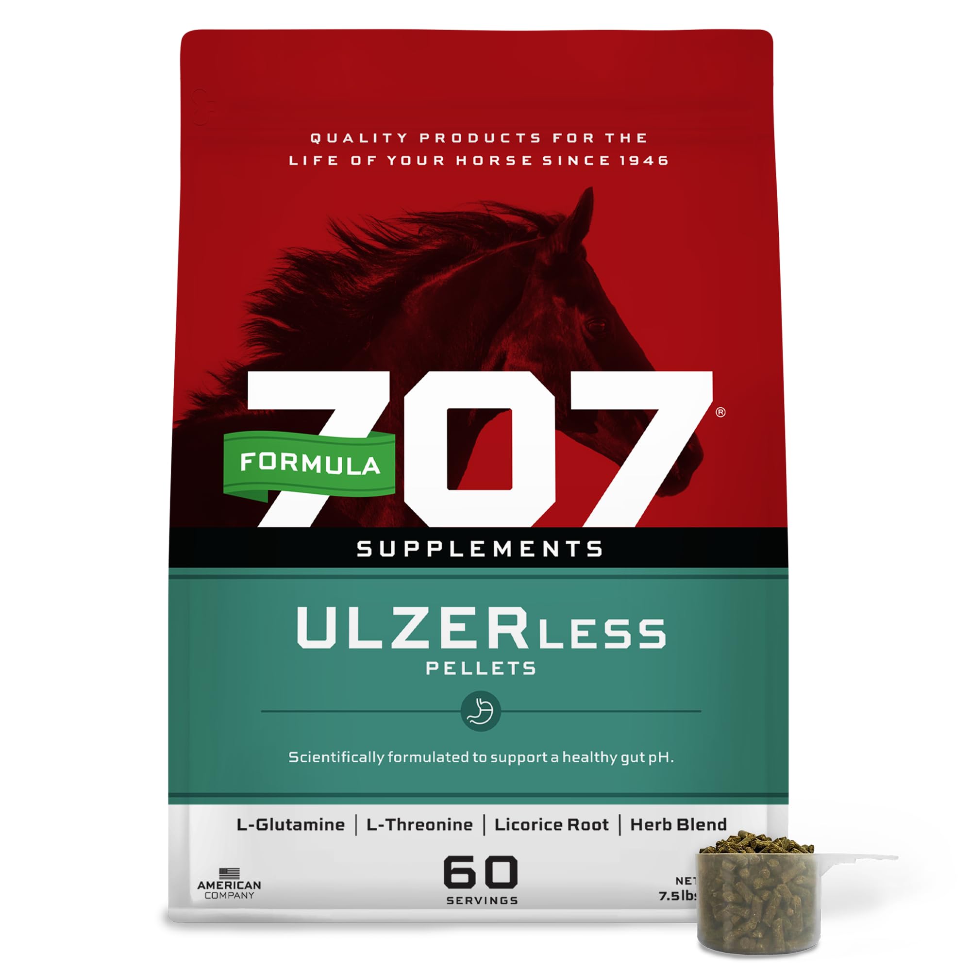 Formula 707 ULZERless bag front for daily gut-support use