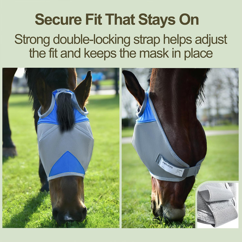 Fornyk tear-resistant mesh offers protection with a wide, unobstructed view.