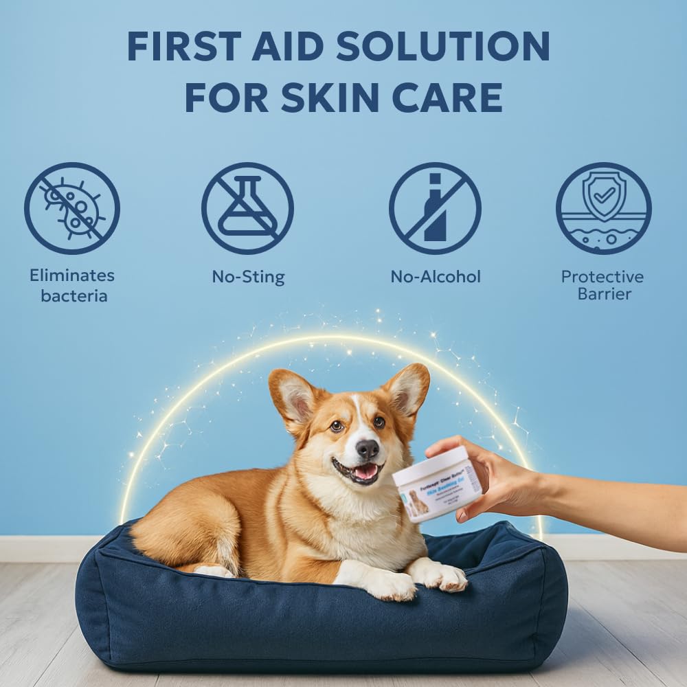 Forticept Clear Butter safe for pets on irritated skin example