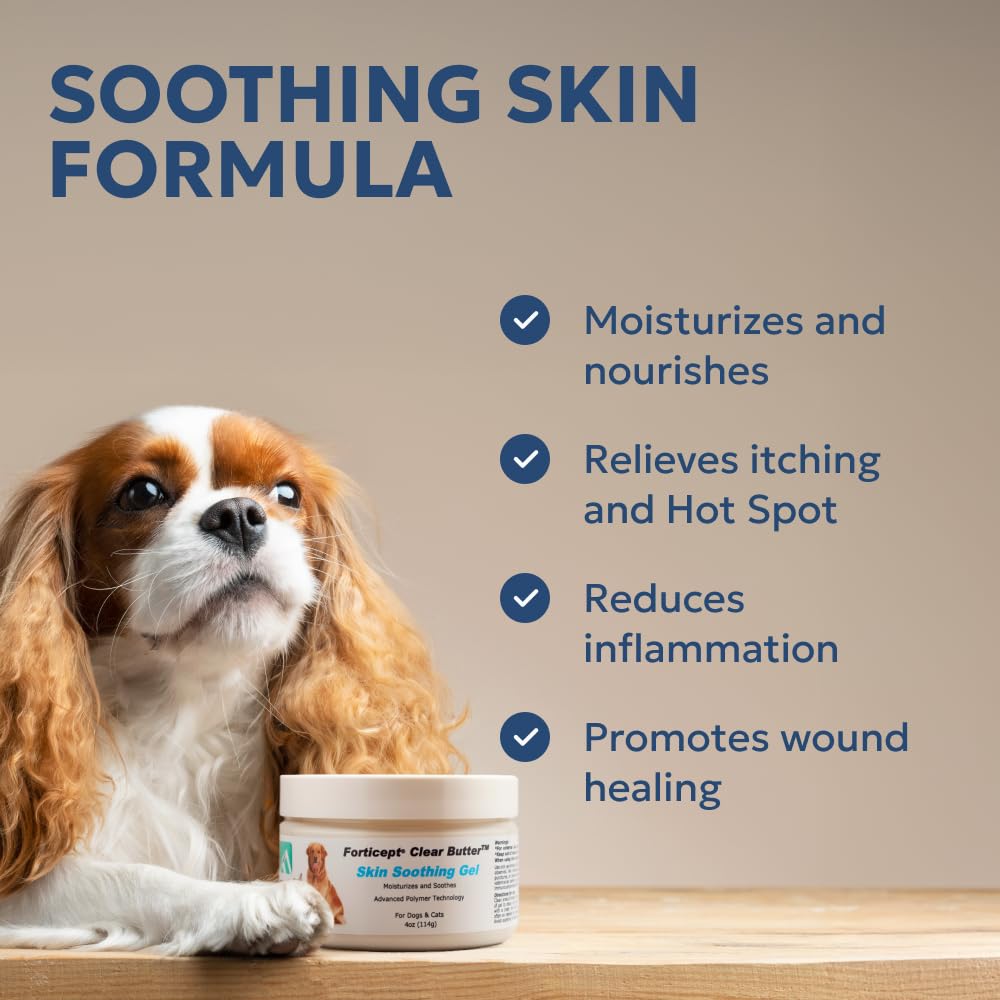 Forticept Clear Butter used for pet wound care on skin