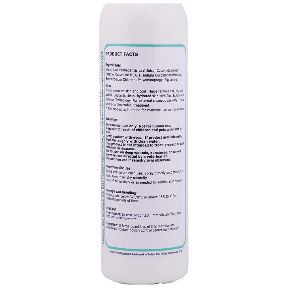 Forticept Maxi-Wash clinic-like ingredients visual suggests trusted formulation