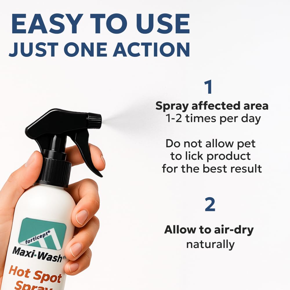 Forticept Maxi-Wash dog-cat skin-care in daily routine for manageable irritation