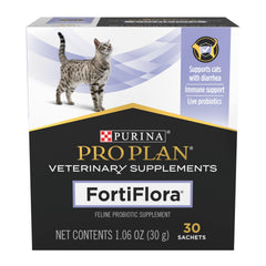 FortiFlora packaging boxes show two-pack format for easy stocking.