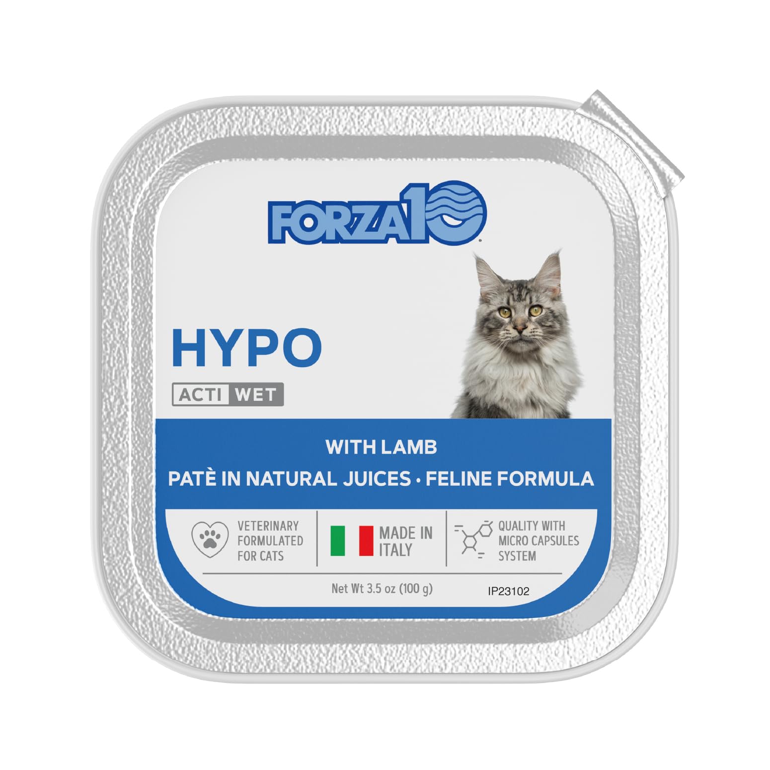 Forza10 lamb-flavor wet cat food can, supports daily meals