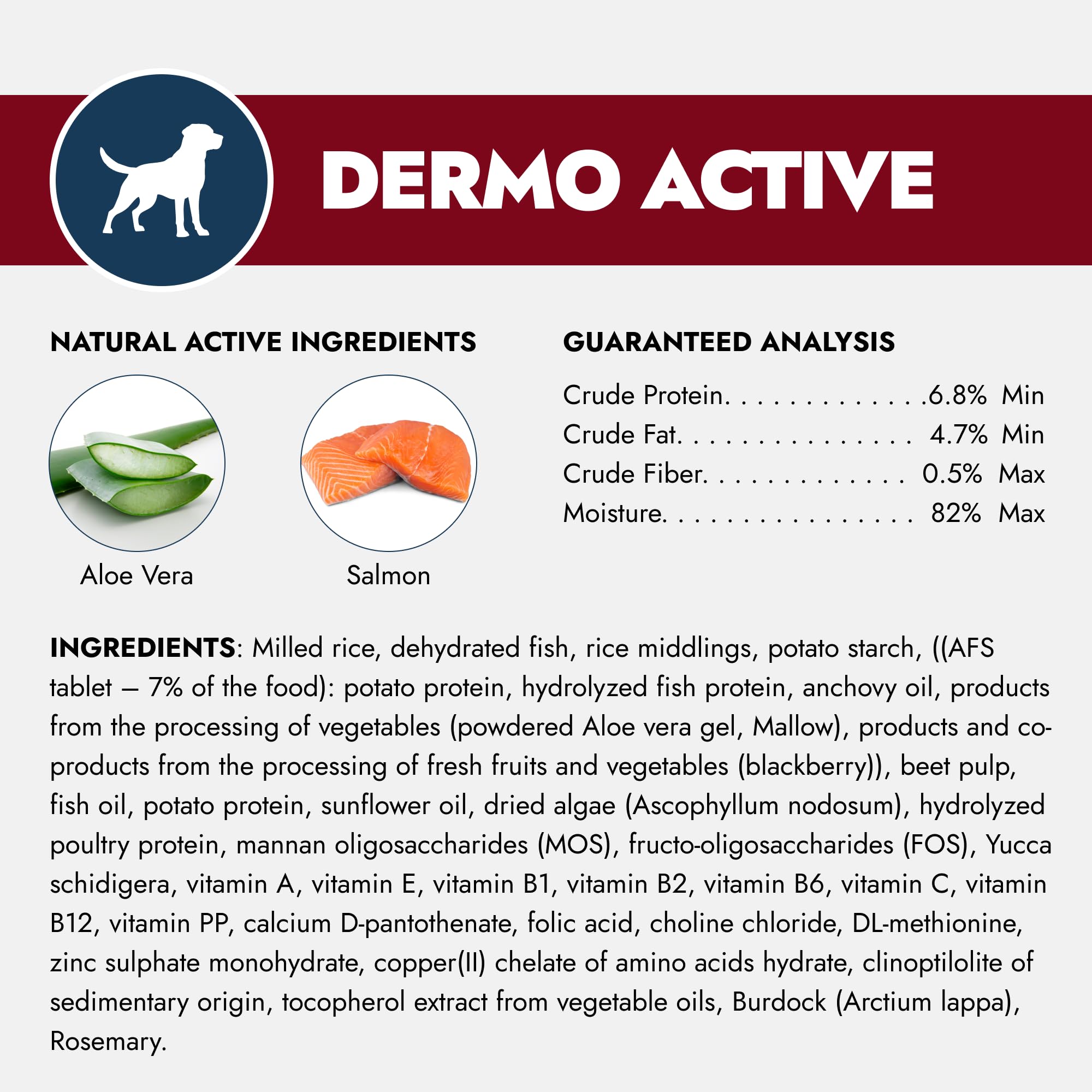 Forza10 Dermo dry dog food with omega-3 oil for coat shine