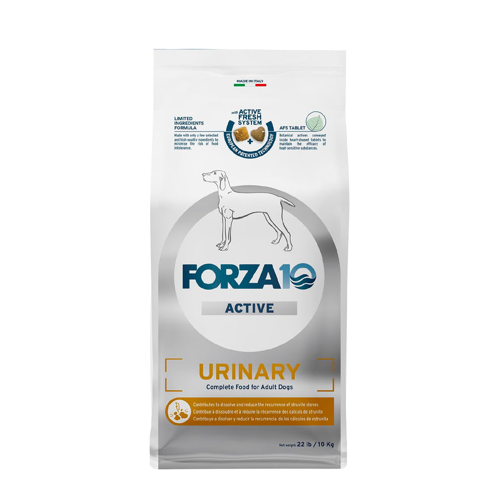 Forza10 dog food urinary health bowl promotes balanced nutrition for urinary wellness.