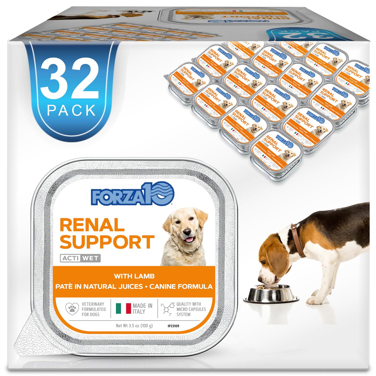 Forza10 lamb-wet-dog-food-can showing kidney-support option for dogs