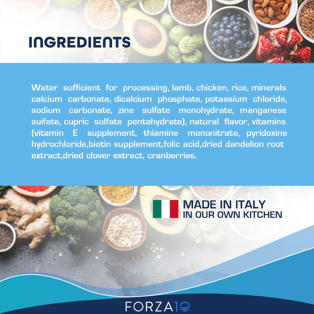Forza10 non-GMO dog wet food free from by-products and artificial additives