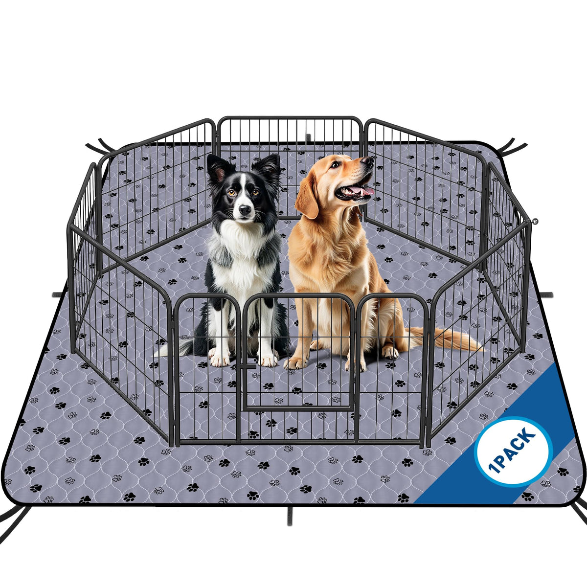 Fostanfly 72x80 washable dog pee pad showing large coverage for big spaces.