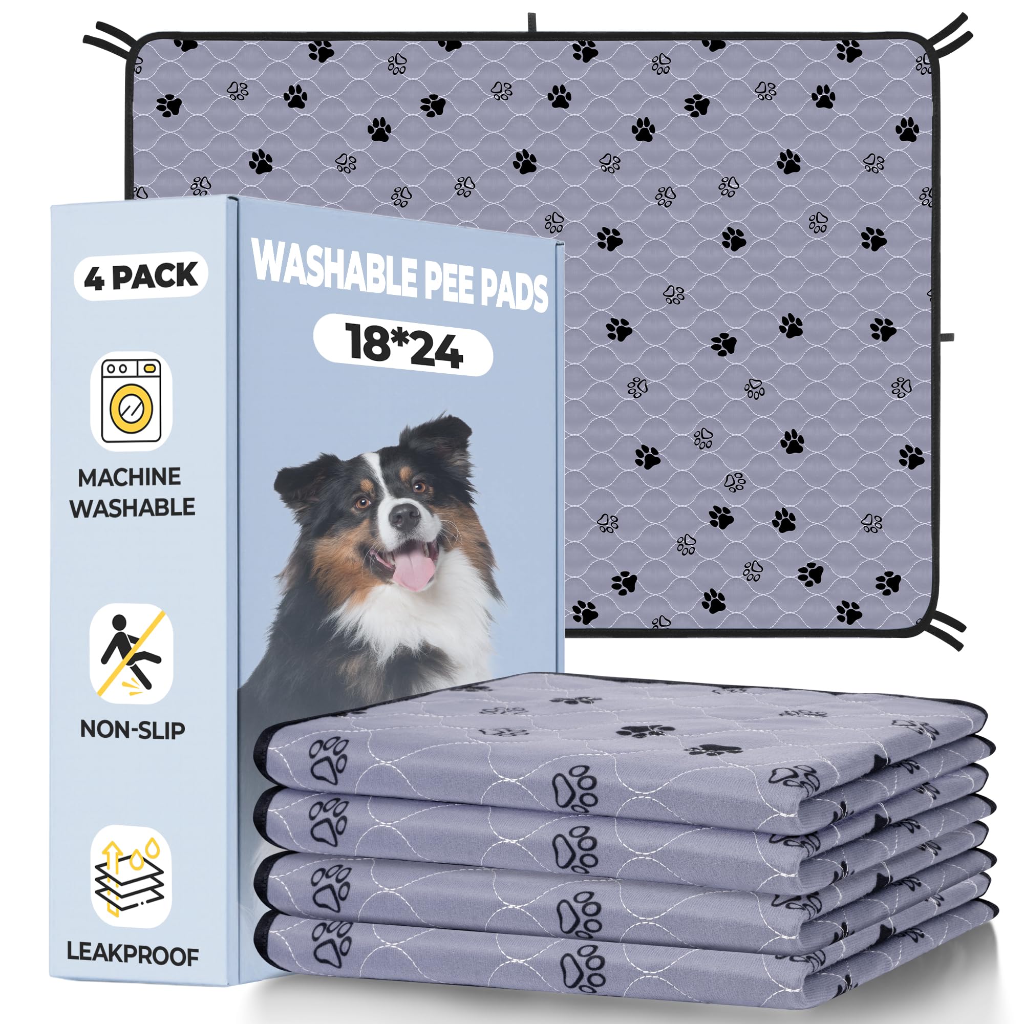 Fostanfly washable dog pee pad 18x24 for easy potty training.