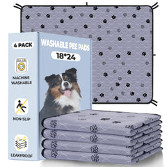 Fostanfly washable dog pee pad 18x24 for easy potty training.