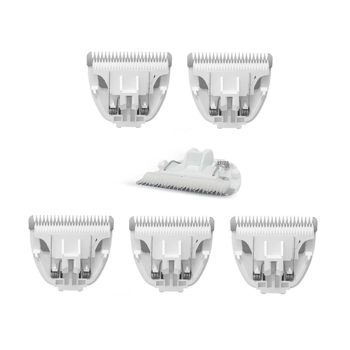 Founouly ceramic replacement blades packaging showing a six‑piece set for home grooming