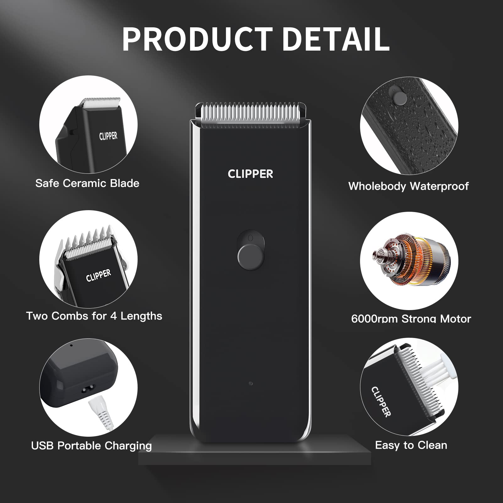 Founouly IPX7 waterproof body for easy washing and thorough cleaning.