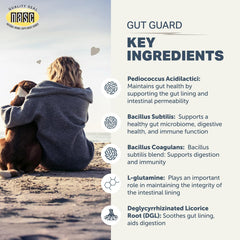 Four Leaf Rover Gut Guard being poured for daily dog gut support